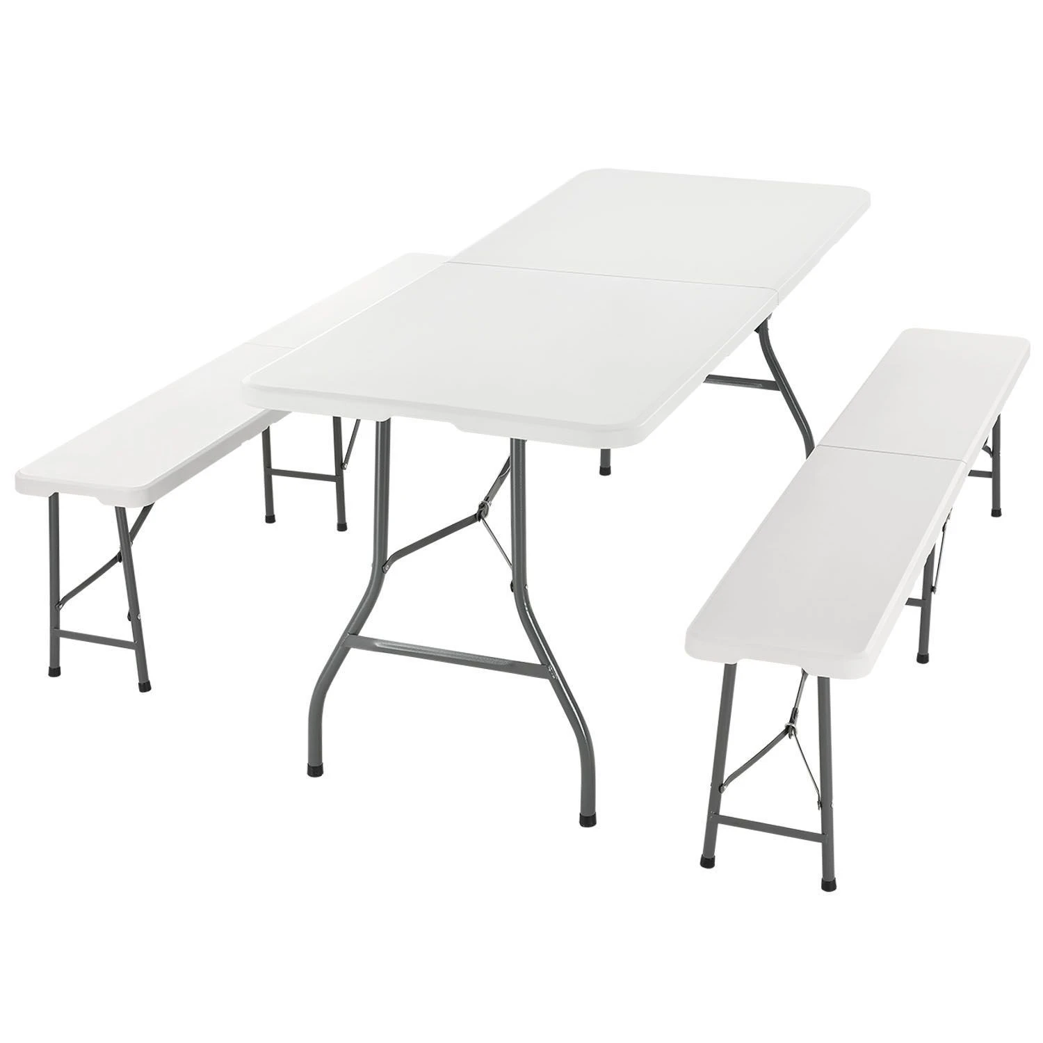 Merkloos Bayreuth 3-delige Inklapbare Biertafelset