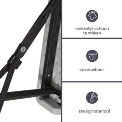 Merkloos Perel Uitklapbare Zitbank - Wit -Merkloos 931e86da917fe97e