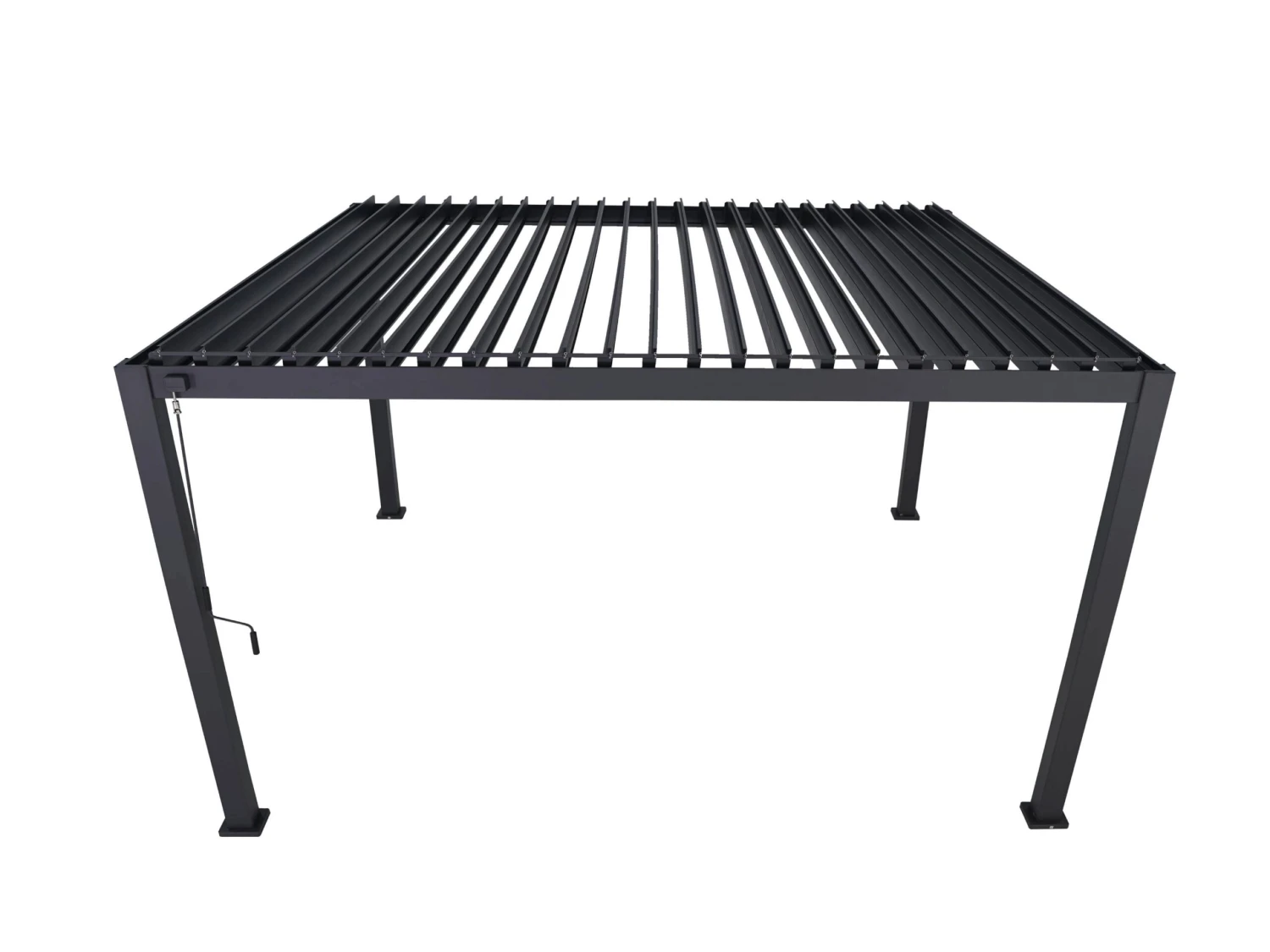 Merkloos Mirador Deluxe 360 X 400 Cm Overkapping - Antraciet 6 Merkloos Mirador Deluxe 360 X 400 Cm Overkapping - Antraciet - Afbeelding 6