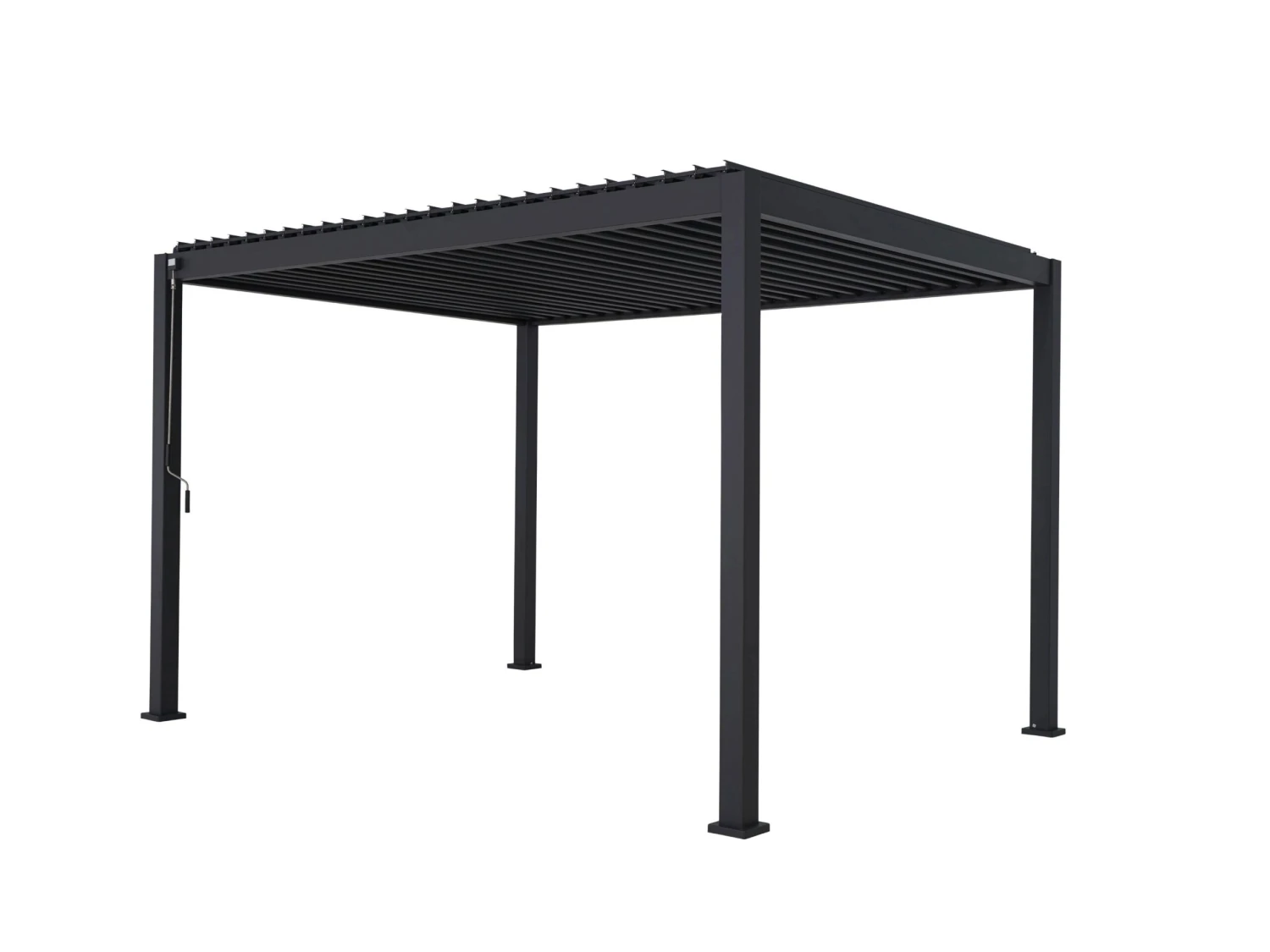 Merkloos Mirador Deluxe 300 X 400 Cm Overkapping - Antraciet 1 Merkloos Mirador Deluxe 300 X 400 Cm Overkapping - Antraciet
