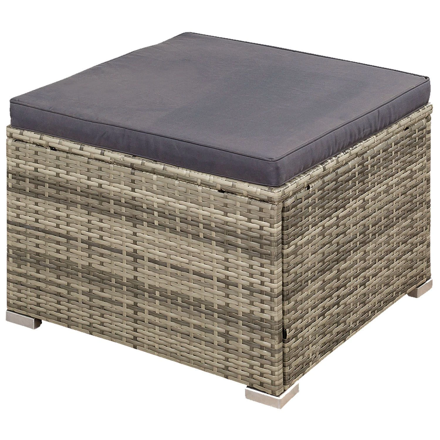 Merkloos Punta Cana M Polyrotan Grijze Loungeset 4 Merkloos Punta Cana M Polyrotan Grijze Loungeset - Afbeelding 4