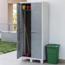 Merkloos Toomax Florida XL Utility Hoge Opbergkast - Grijs -Merkloos b8c66ff0cad7d357