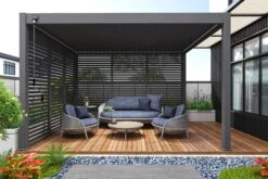 Merkloos Orion 110 Cm Kantelbaar Shutterpaneel - Anthracite -Merkloos bb229518a44b6e56