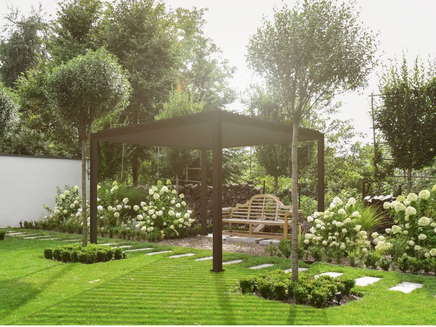 Merkloos Mirador Deluxe 300 X 360 Cm Overkapping - Antraciet 5 Merkloos Mirador Deluxe 300 X 360 Cm Overkapping - Antraciet - Afbeelding 5