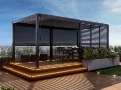 Merkloos Mirador Deluxe 300 X 600 Cm Overkapping - Antraciet -Merkloos cdb274849904d2b8