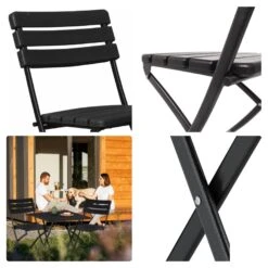 Merkloos Perel Inklapbare Stoel - Zwart -Merkloos d1afdc66eb3230ca