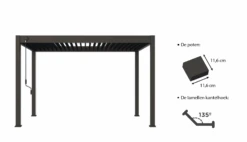 Merkloos Novum ORION 360 X 400 Terrasoverkapping - Black 8 Merkloos Novum ORION 360 X 400 Terrasoverkapping - Black -Merkloos d3527037d67b4fe9