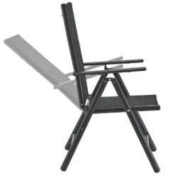 Merkloos Milano Aluminium 9-delige Donkergrijze Diningset -Merkloos dc3927571bd86f35