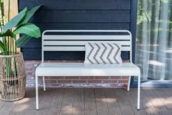 Merkloos MaximaVida Max 120 Cm Ivoren Metalen Tuinbank -Merkloos df36549fd046cf20