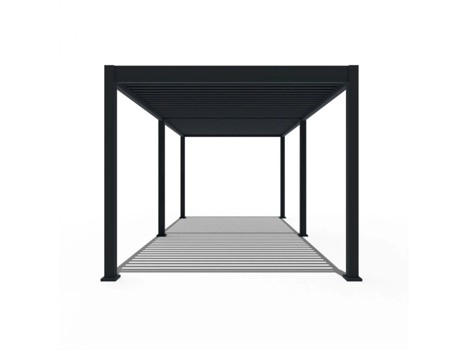 Merkloos Orion Premium 300x600cm Elektrische LED Overkapping - Antraciet 4 Merkloos Orion Premium 300x600cm Elektrische LED Overkapping - Antraciet - Afbeelding 4