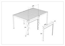 Merkloos Orion 265 Pull Down Windscherm - White -Merkloos edb6848fe6edad8d
