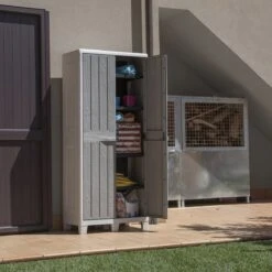 Merkloos Toomax Florida XL Hoog Opbergkast - Grijs -Merkloos effc06b106be2596