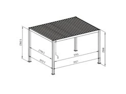 Merkloos Mirador Deluxe 300 X 400 Cm Overkapping - Grijs -Merkloos f183fc6a401bfaef