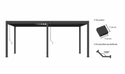 Merkloos Novum ORION 360 X 530 Terrasoverkapping - Antracite -Merkloos f3e52bbfa9c5d431