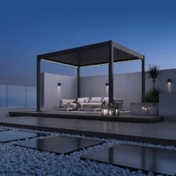 Merkloos Orion Deluxe 300x400cm Elektrisch Overkapping Met LED - Antraciet -Merkloos f5f2dead705d09e2