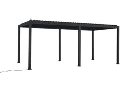 Merkloos Mirador Deluxe 300 X 600 Cm Elektrische Overkapping - Antraciet