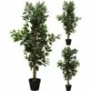 Merkloos Ficus In Pot 115 Cm Kunstplant - 2 Kleuren