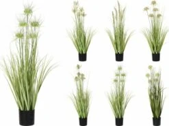 Merkloos Siergras In Pot 90 Cm Kunstplant - 6 Varianten